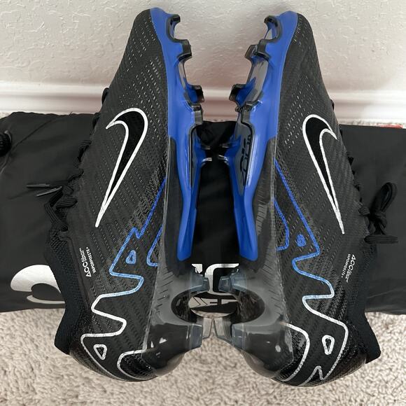 Nike Zoom Vapor 15 Elite FG Black Chrome Hyper Royal DJ4978 040 Men Size 7 New - Picture 6 of 9